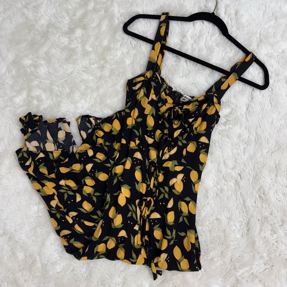Reformation Eddie Dress in Lemon Drop